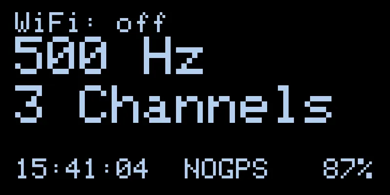 idle status screen