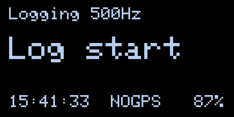 log start message
