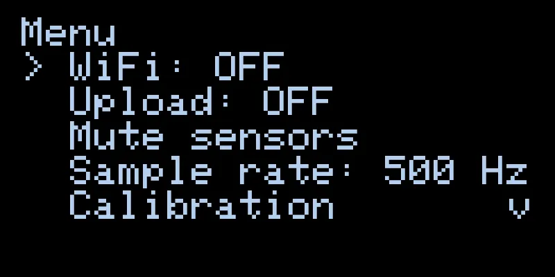 main menu top