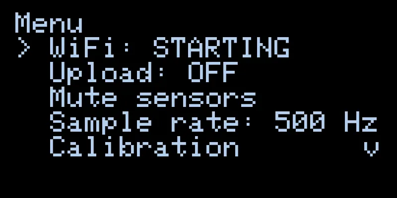 Wi-Fi starting